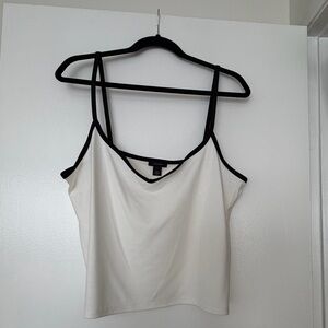 Halogen Cream Cami with Black Accents